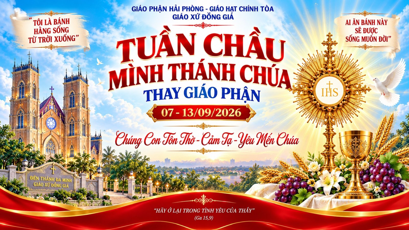 Thánh lễ tạ ơn bế mạc tuần Chầu Mình Thánh Chúa thay giáo phận